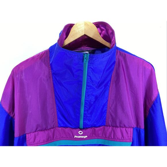Sierra Sport Promega Vintage Packable Hooded Windbreaker Size Large - Picture 3 of 10